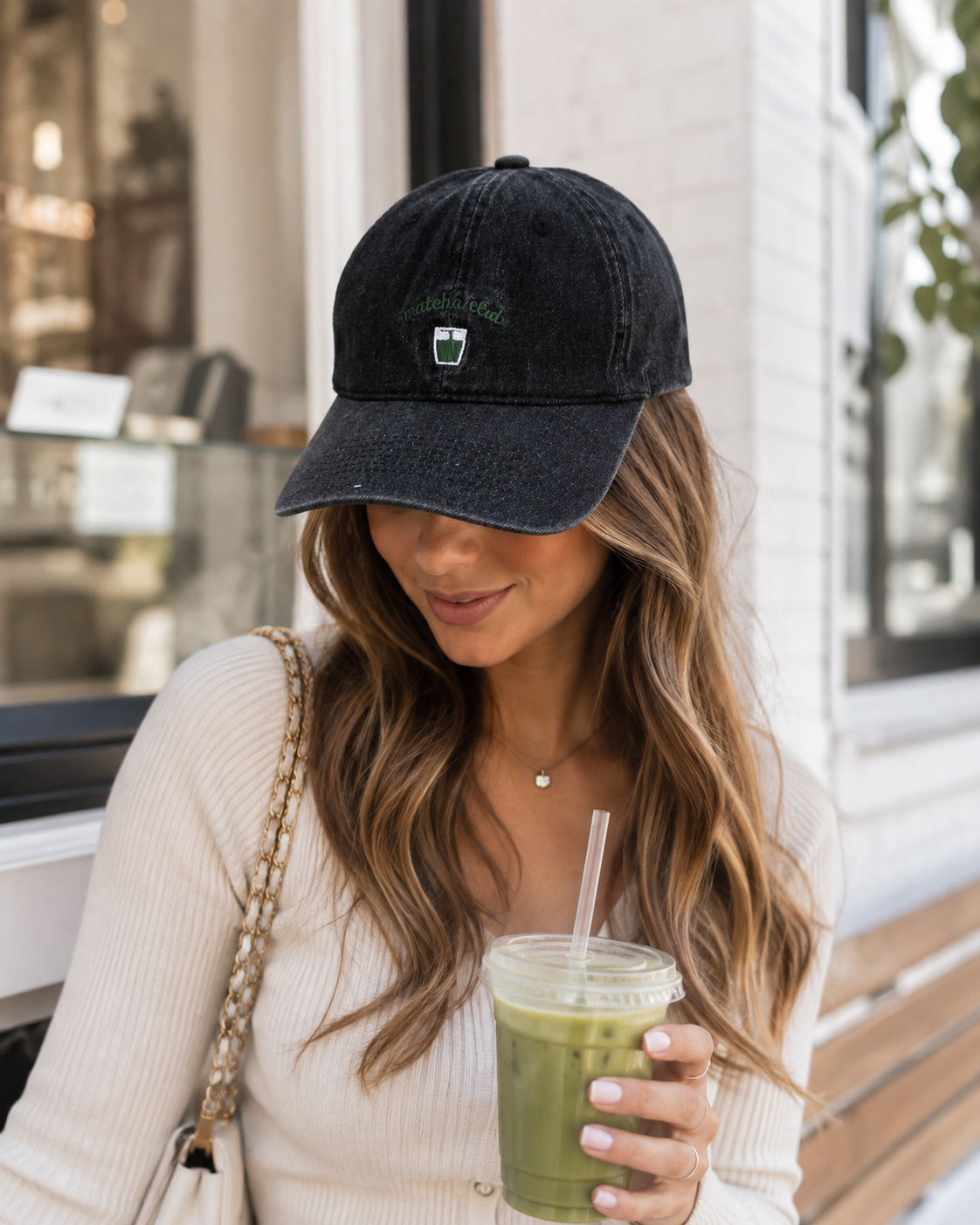 Casquette Matcha Club - Effet délavé