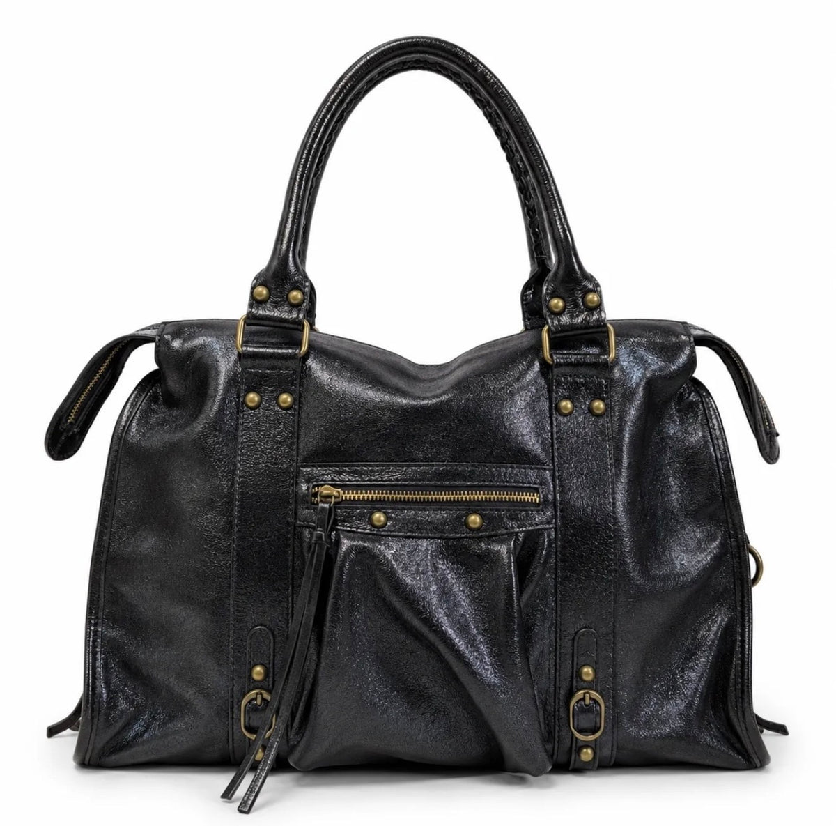 Sac Gaga XL noir brillant